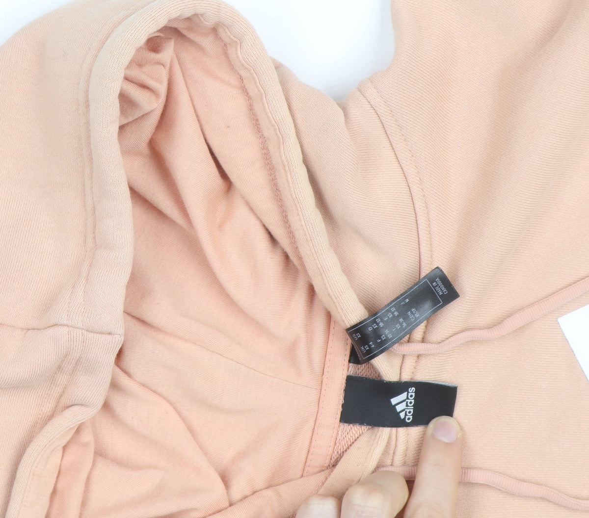 Adidas Women’s Peach Hoodie Size 10 Pullover Hooded Sweatshirt