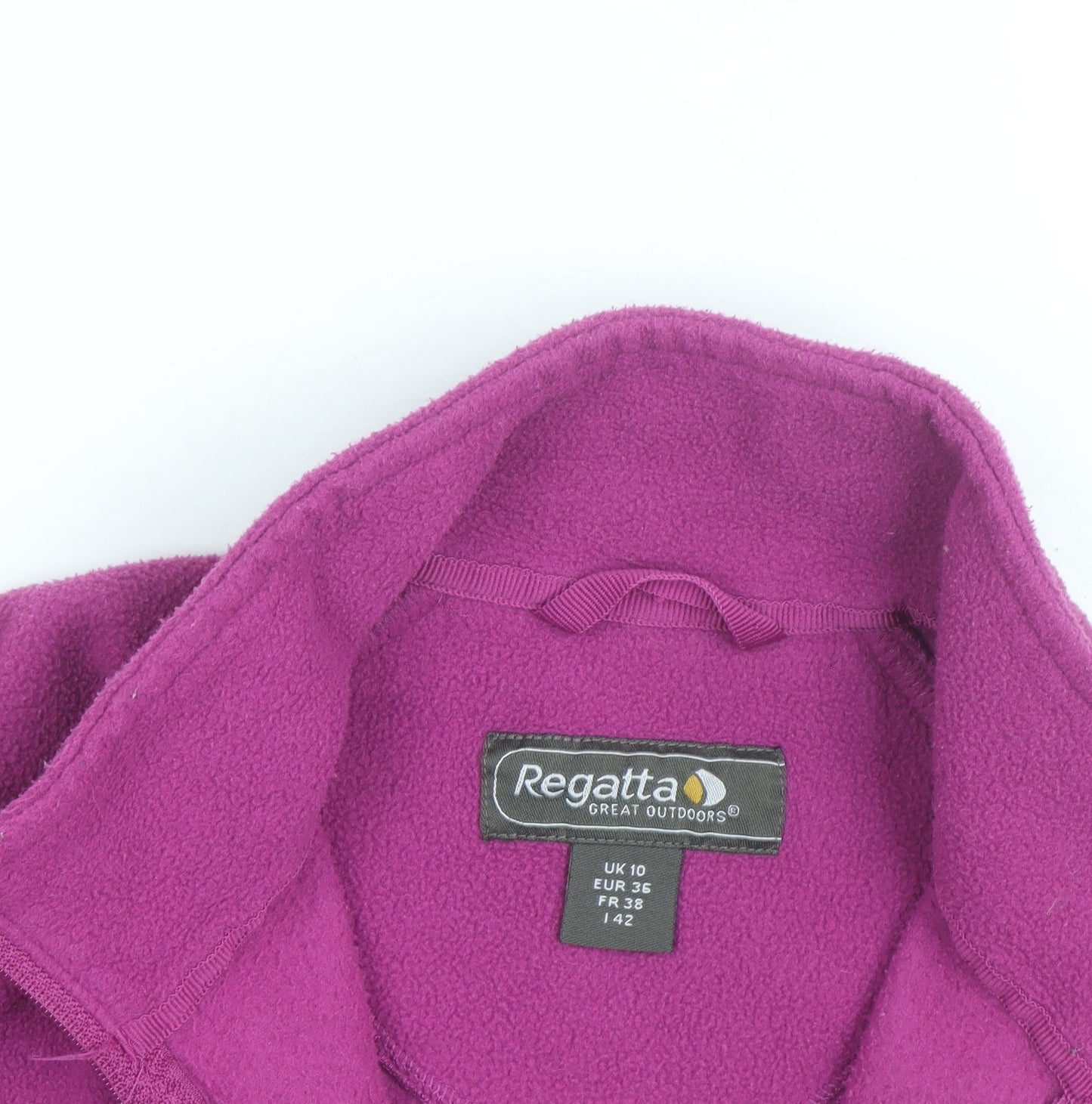 Regatta Womens Pink Fleece Full Zip Activewear Jacket Size 10