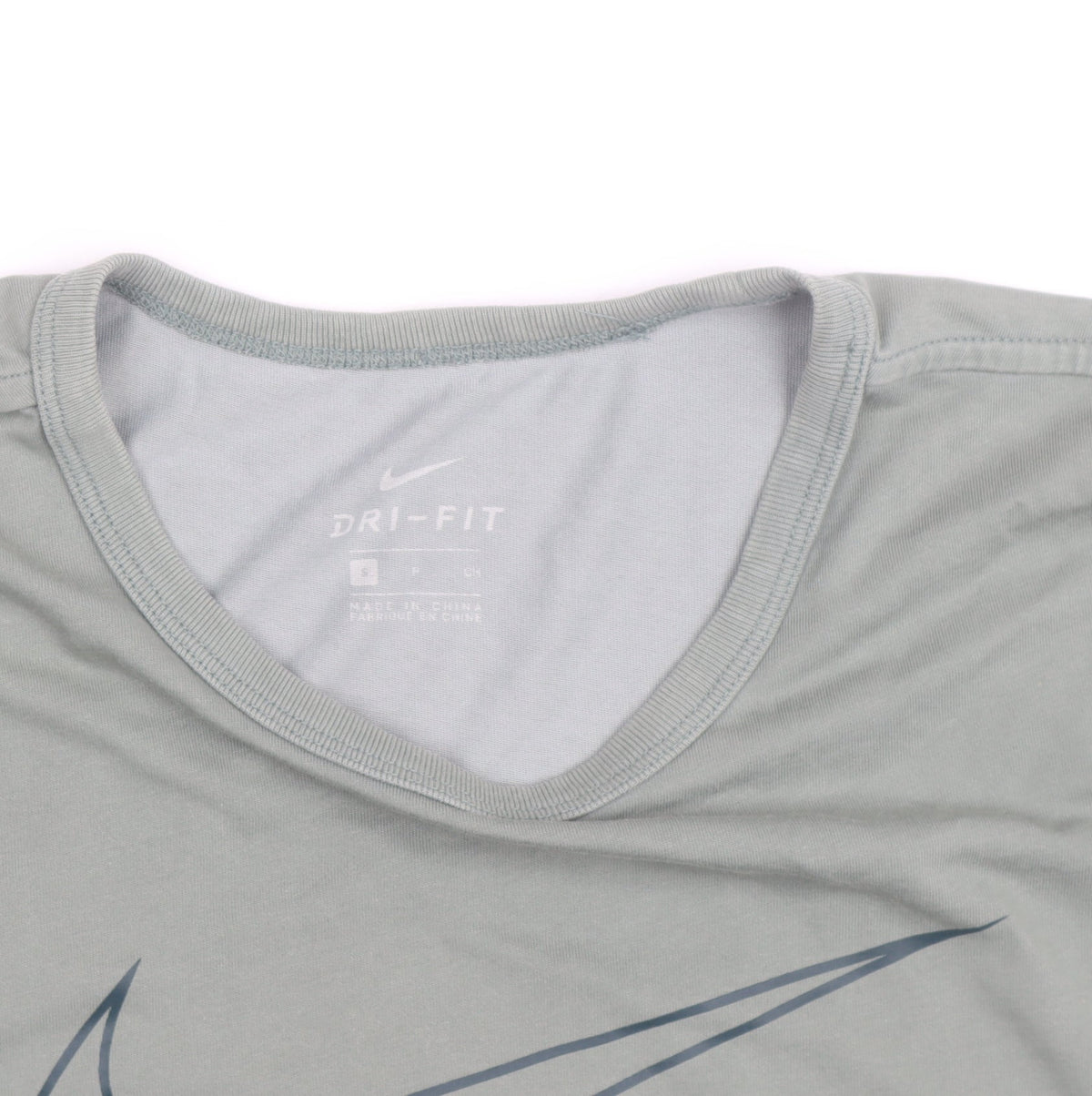 Nike Men's Grey Dri-FIT Running T-Shirt Size S Athletic Fit
