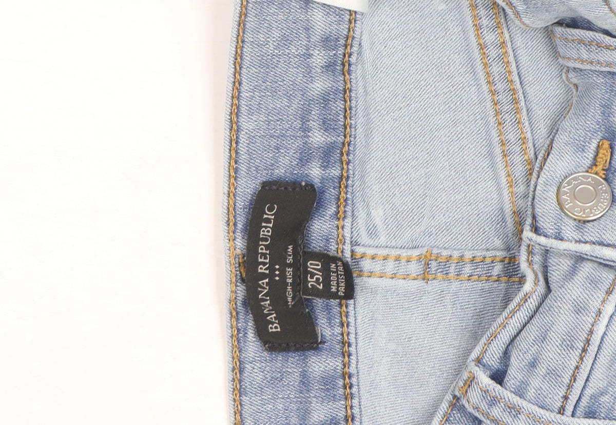 Banana Republic Women's Blue High Rise Slim Jeans Size 8