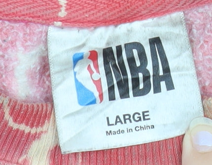 NBA Men’s Red Tie-Dye Portland Trail Blazers Sweatshirt L