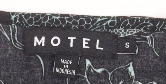 Motel Rocks Women’s Black Dragon Print Viscose Camisole Tank Top Size S