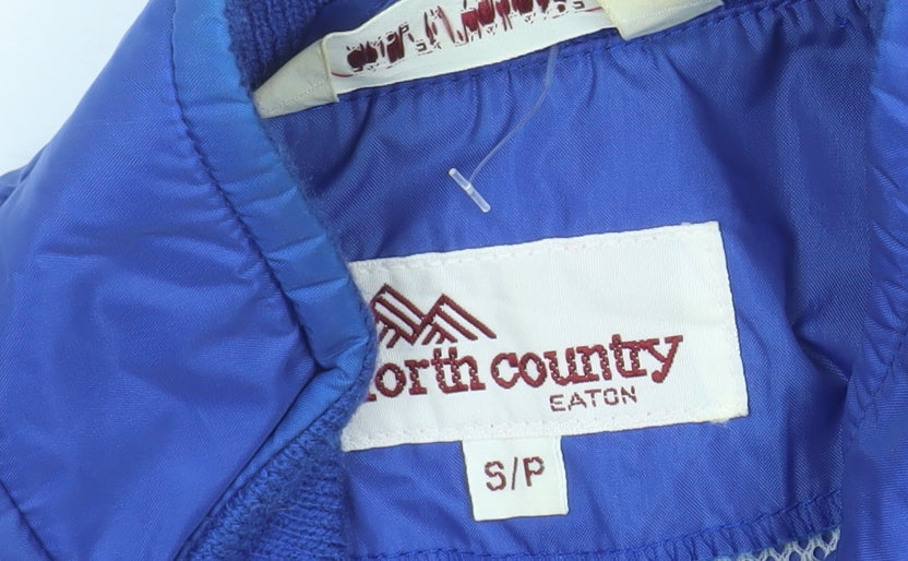 North Country Men’s Blue Nylon Windbreaker Jacket Size S