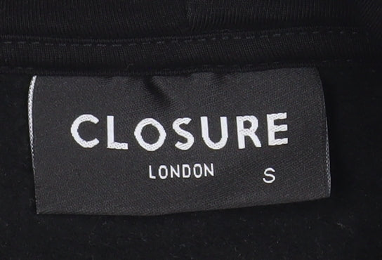 Closure London Men's Black Pullover Hoodie Size S Logo Streetwear