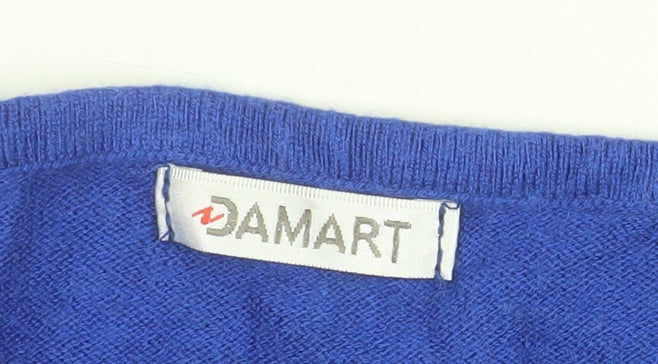 Damart Women Blue Sequin Pullover Jumper Size 22/24