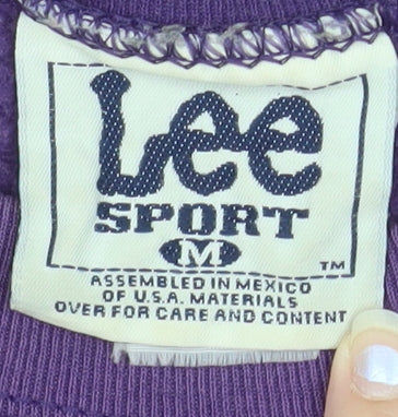 Lee Sport Men's Purple Baltimore Ravens Champions Sweatshirt M Vintage