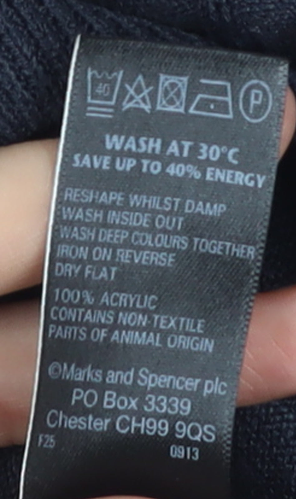 Marks & Spencer Per Una Women's Black Size 16 V-Neck Henley Jumper