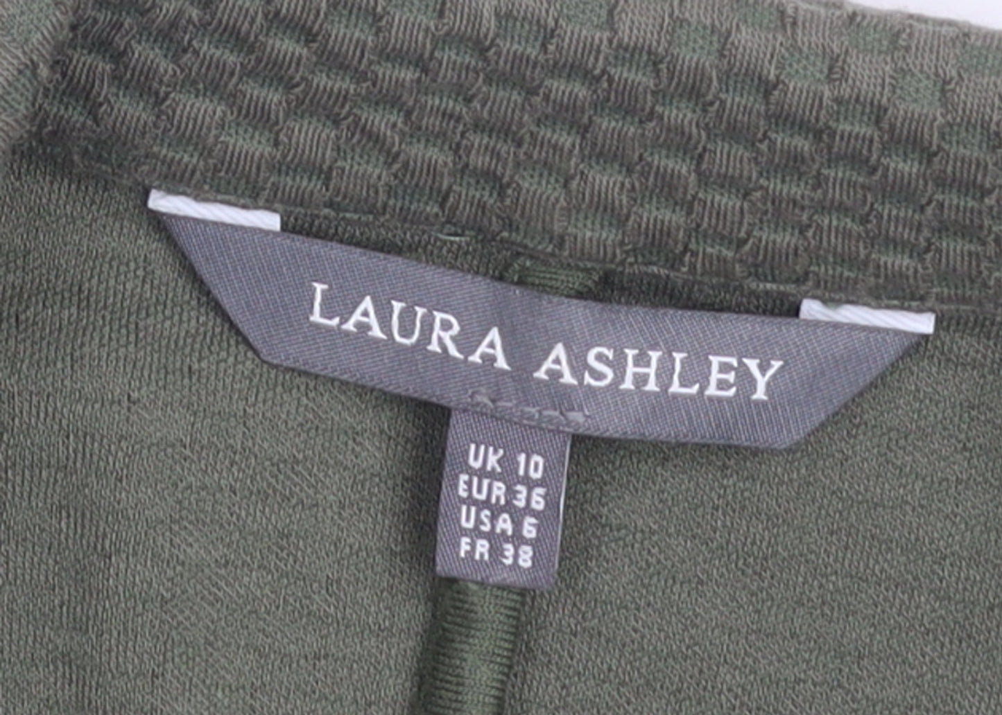 Laura Ashley Women's Green Cotton Blend Blazer Jacket UK 10
