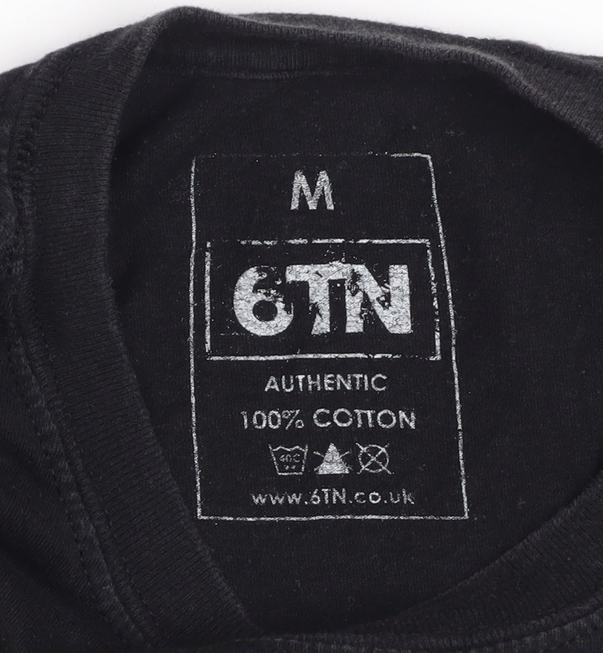 6TN Men's Black Funny Bicycle Graphic Cotton T-Shirt Size M