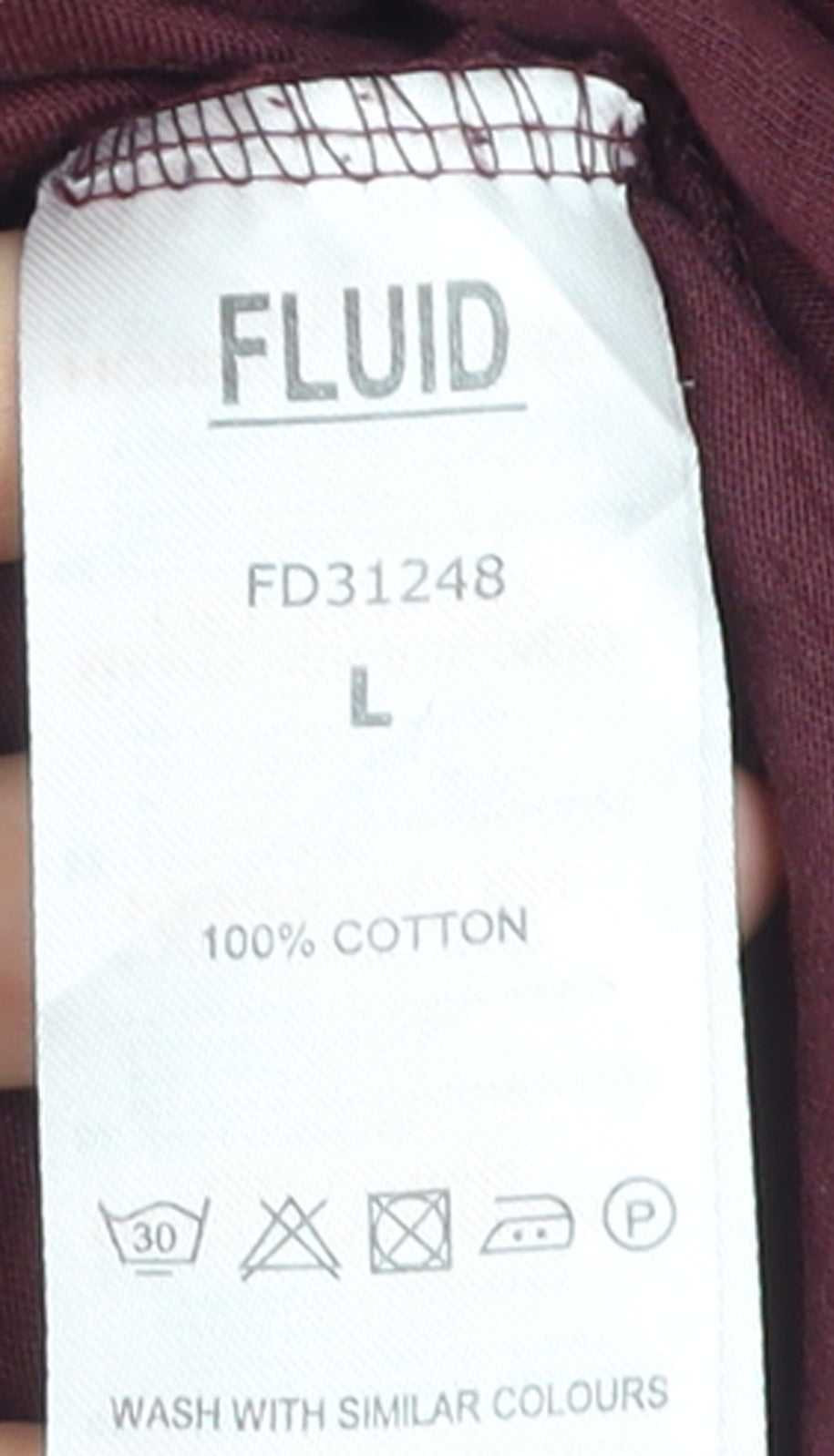 Fluid Men's Multicoloured Crew Neck Cotton T-Shirt Size L