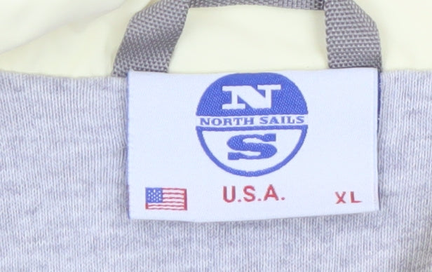 North Sails Men's Yellow XL Windbreaker Jacket Lightweight Casual