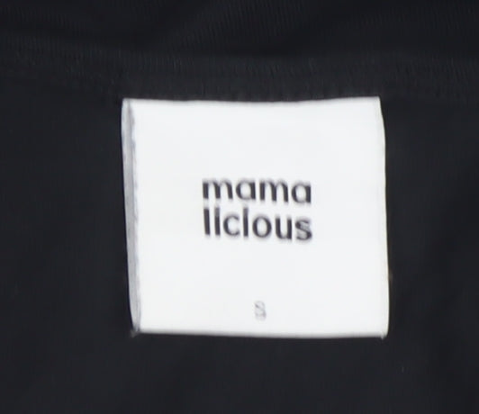 Mamalicious Women’s Black Long Tank Maternity Dress Size S