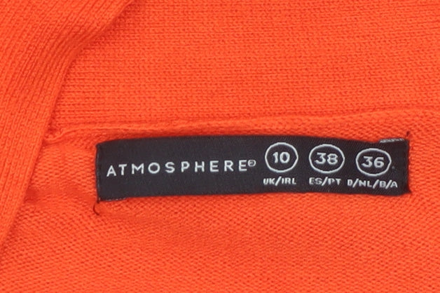Additional view of Atmosphere Women's Orange Long Sleeve Knit Cardigan, size 10