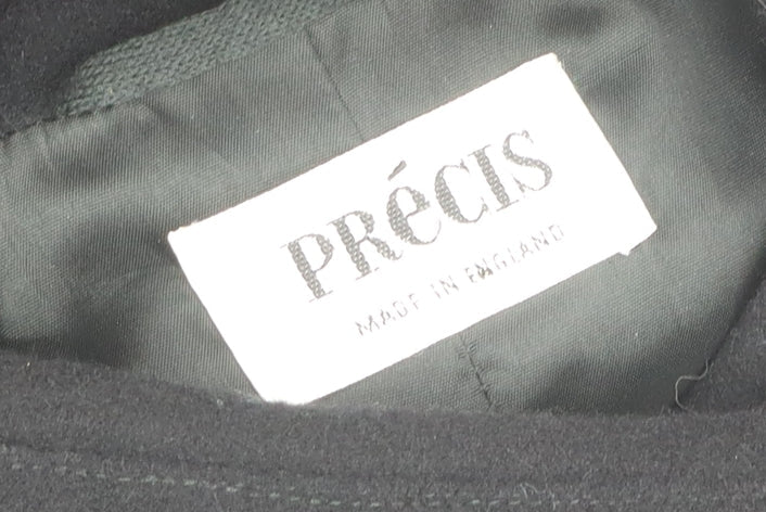 Precis Women’s Black Wool Blend Mid-Length Belted Coat M
