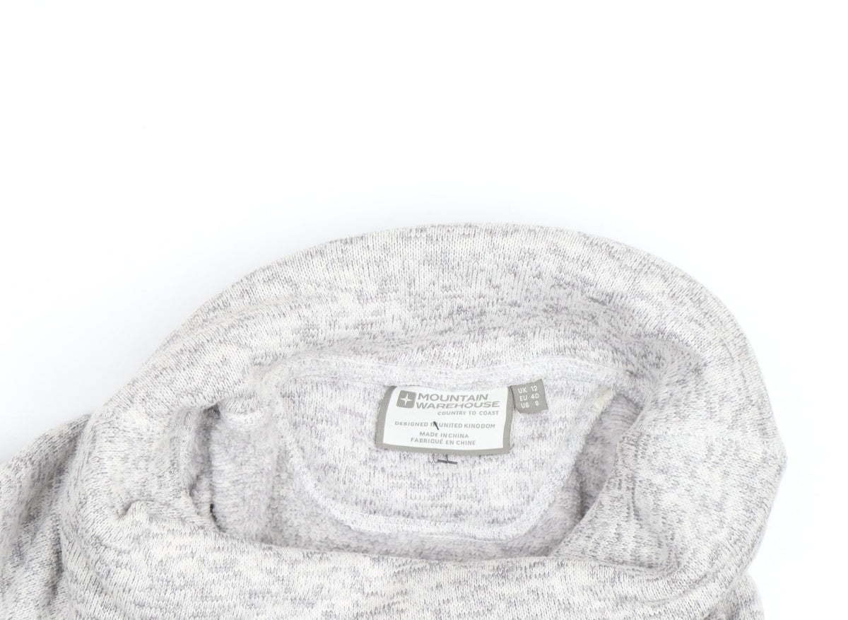 Mountain Warehouse Womens Grey Cowl Neck Long Sleeve Pullover Jumper Size 12