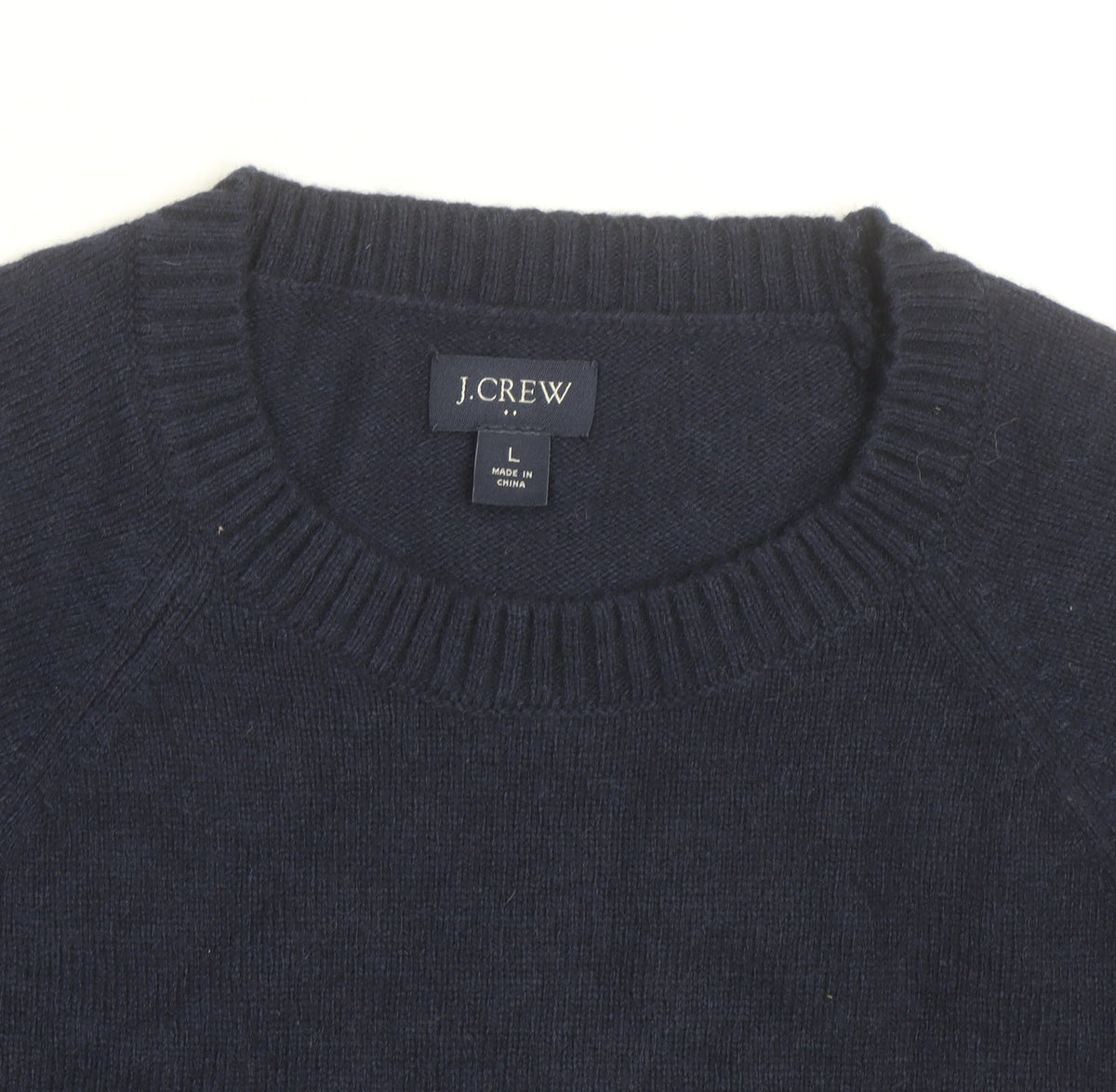 J.Crew Men's Blue Merino Wool Crew Neck Pullover Jumper L