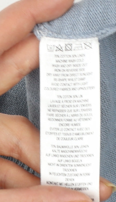 Additional view of French Connection Men's Blue Cotton Linen jumper, size S