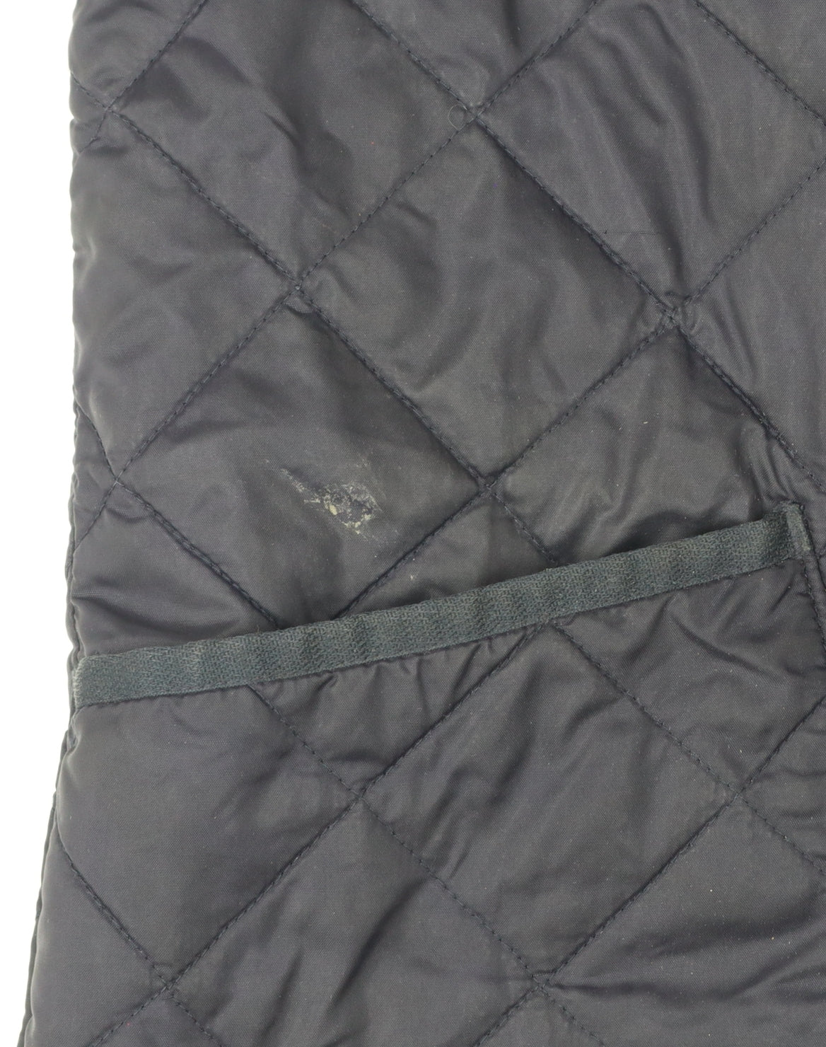 Barbour Men's Blue XS Quilted Jacket with Cord Collar