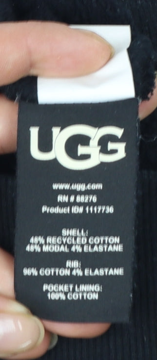 UGG Womens Black Jogger Trousers XS Cotton Modal Blend