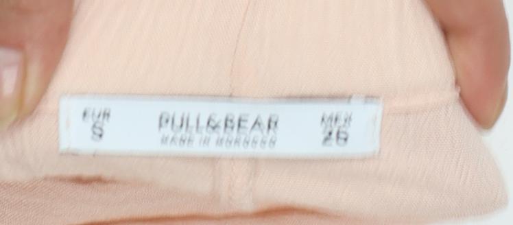 Pull&Bear Women’s Beige Off Shoulder Ruffle Boho Dress Size 8
