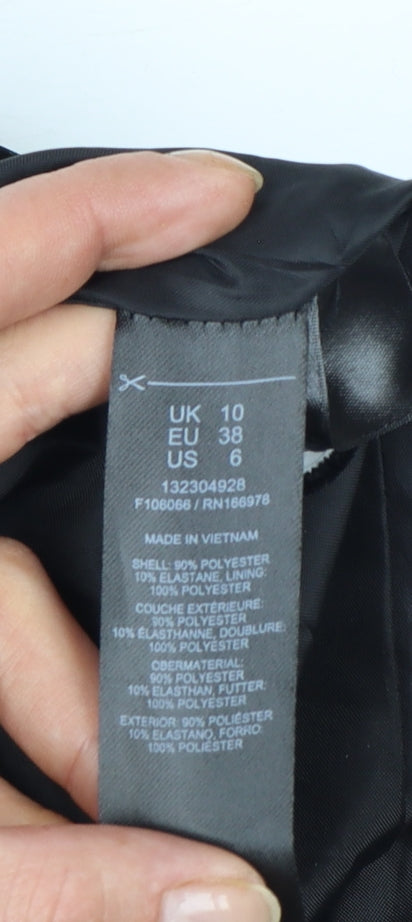 Additional view of Miss Selfridge Petites Black Velvet Jacket Dress UK 10