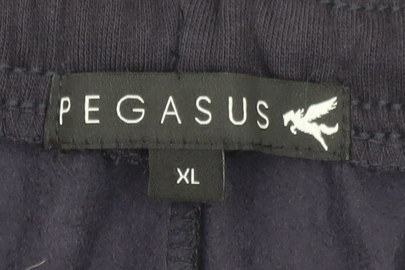 Pegasus Mens Black XL Cargo Fleece Trousers with Pockets