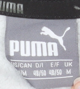 Additional view of Puma Men's Grey Crew Neck Pullover Logo Sweatshirt, size M