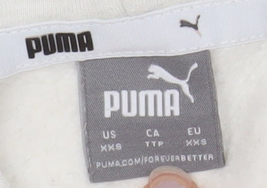 Additional view of Puma women’s beige pullover hoodie xxs cotton blend