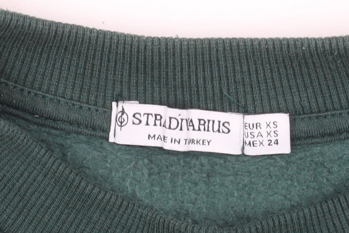 Stradivarius Womens Green Montana Pullover Sweatshirt XS