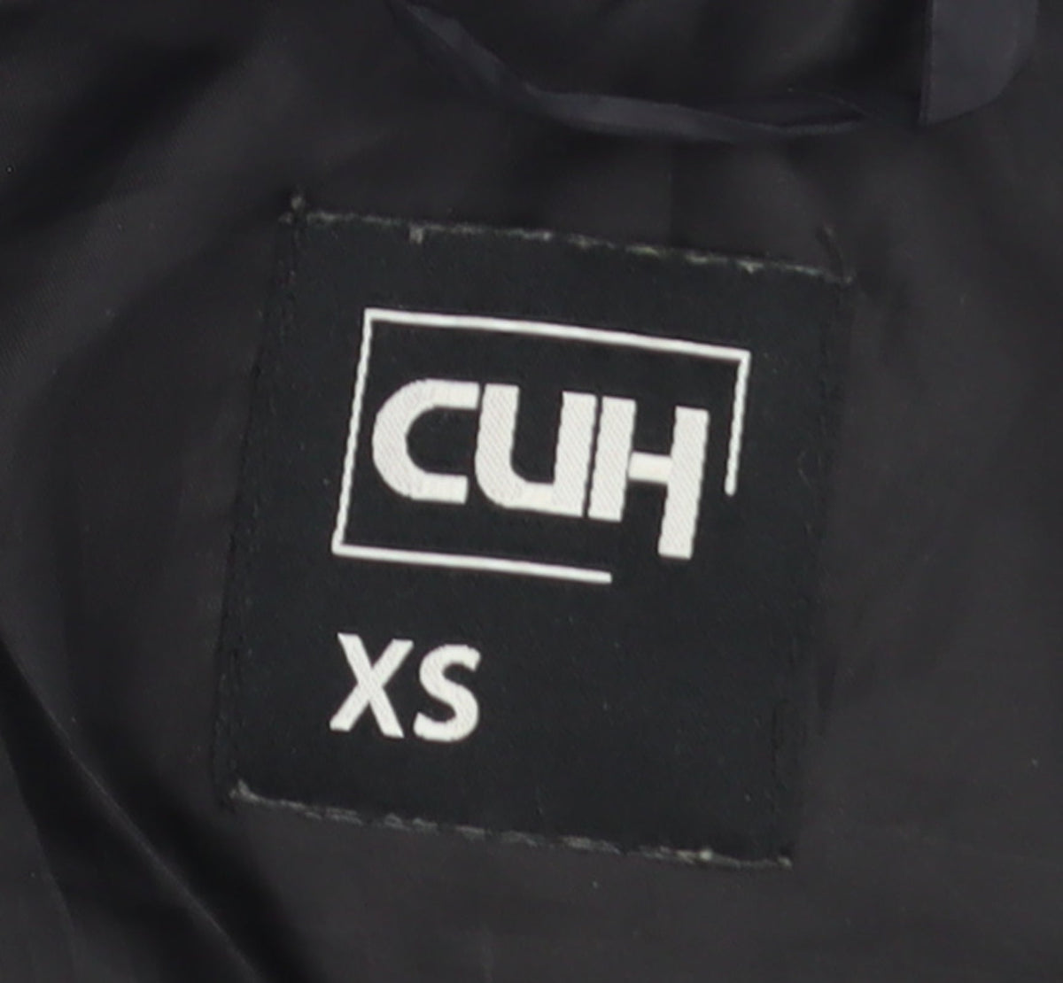 CUH Women's Black XS Puffer Jacket Full Zip Winter Coat