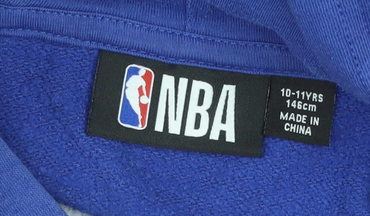 NBA Boys Blue Golden State Warriors Pullover Hoodie 10-11 Years