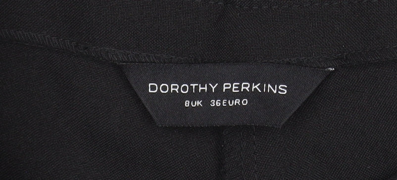 Additional view of Dorothy Perkins Women’s Black, size UK 8, Straight Dress Pants Work Trousers