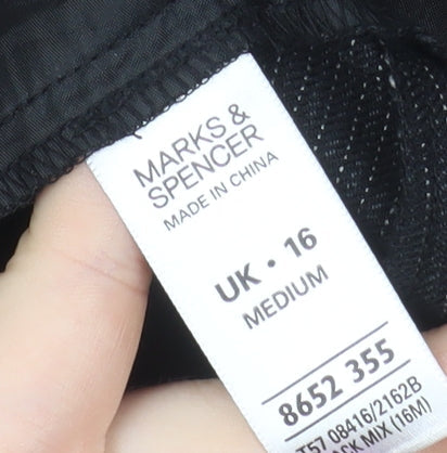 Marks & Spencer Women’s Black Size 16 Stretch Knit Trousers