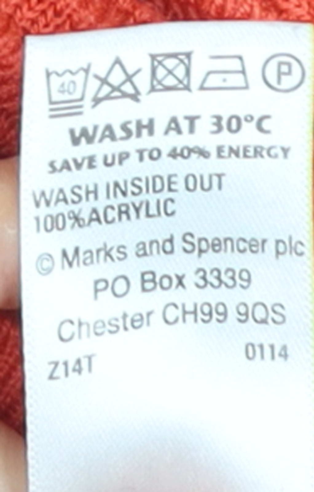 Marks & Spencer Women’s Orange Knit Pullover Jumper Size 18