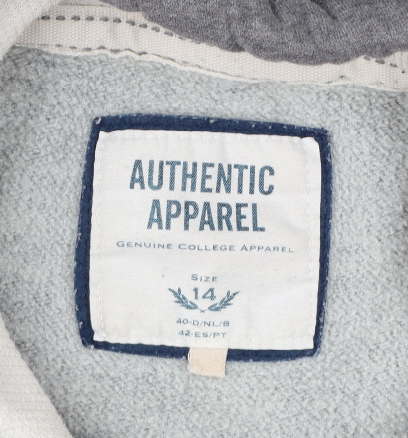 Authentic Women's Grey Hoodie Size 14 LA College Print