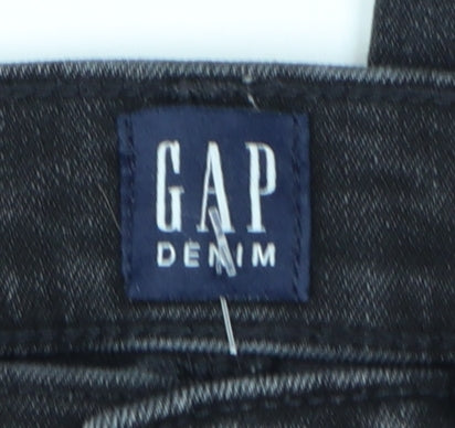 Gap Women Black True Skinny Denim Jeans Size 10 Regular