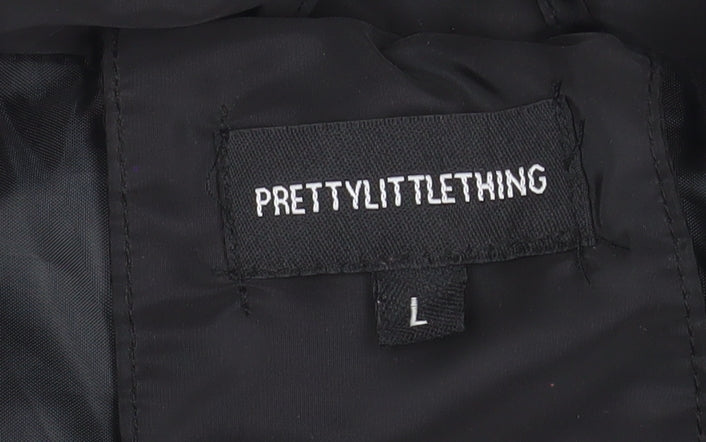 PRETTYLITTLETHING Women's Black L Puffer Waistcoat Gilet