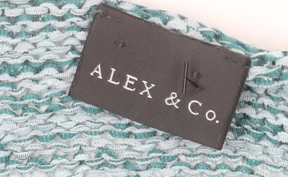 Additional view of Alex & Co. Women’s Green Knit 3/4 Sleeve Scoop Neck jumper, size UK 10