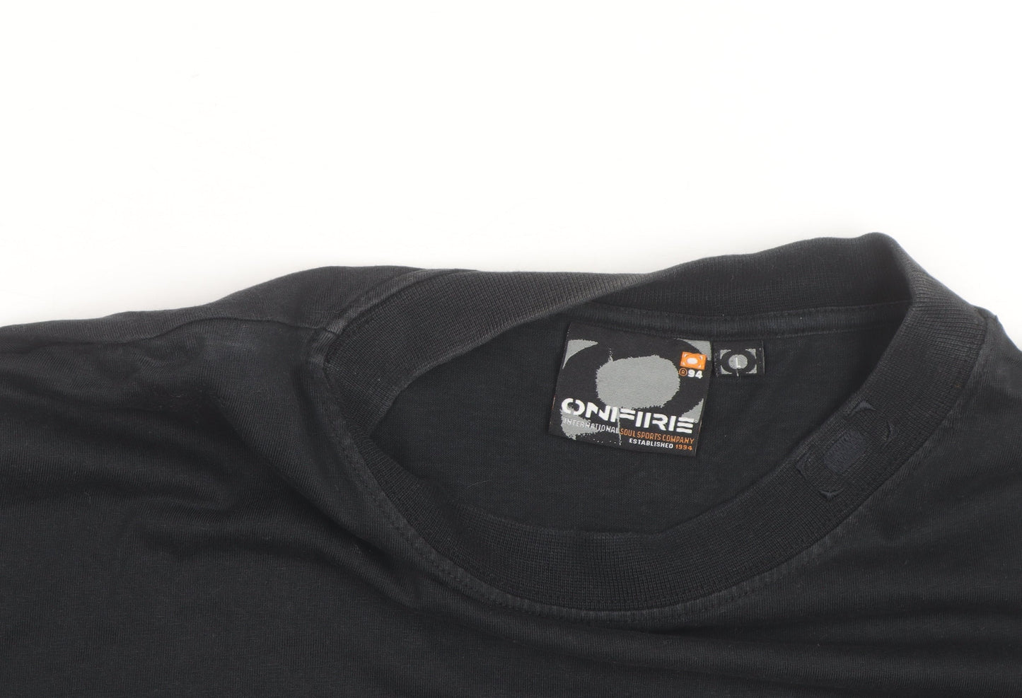 Onfire Racing Corp Black Men's Graphic Short Sleeve T-Shirt Size M