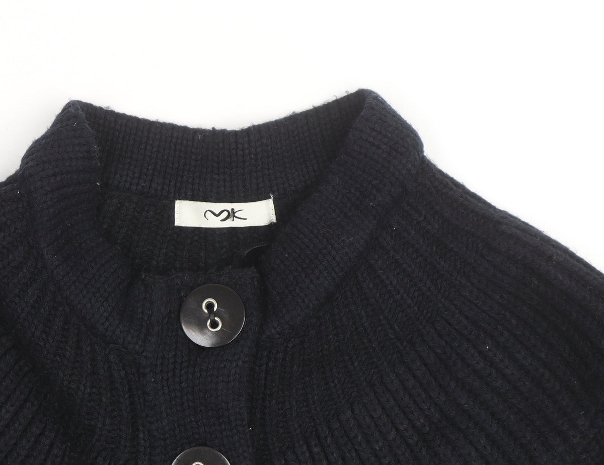 MK Women’s Black Mock Neck Long Sleeve Knit Cardigan Size 10