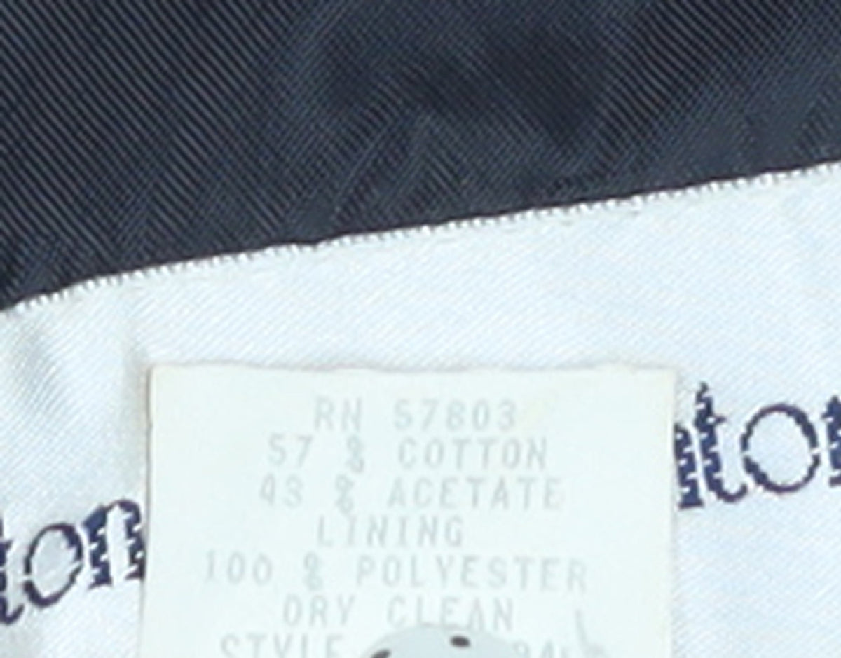 Additional view of Norton McNaughton Black Cotton Blend Sleeveless Suit Waistcoat, size 12