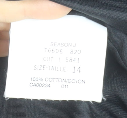 Bay Women's Black Cotton Velvet Jacket Size 14