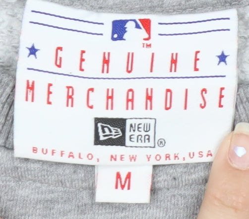 New Era Men’s Grey LA Logo Pullover Sweatshirt M Regular Fit
