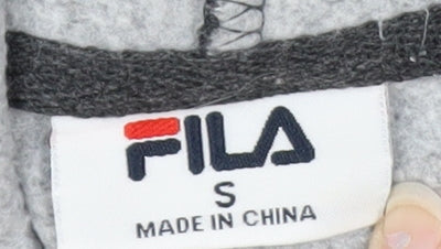 Additional view of Fila Men’s Grey Pullover Hoodie S Logo Fleece Sports Casual