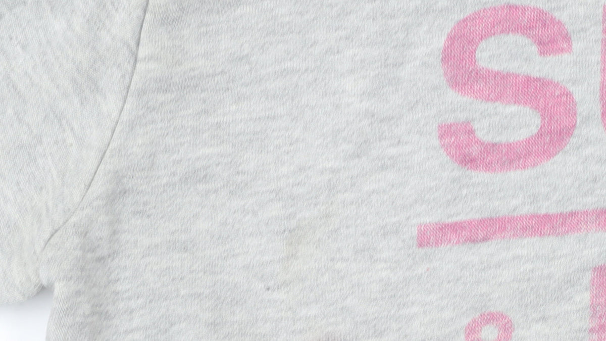 Superdry Women's Grey Pink Logo Pullover Sweatshirt Size S