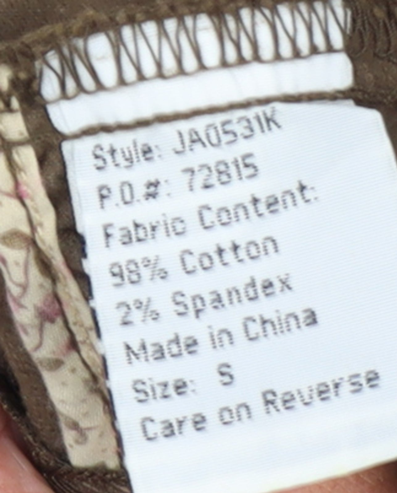 Mudd Women Brown Corduroy Blazer Jacket Small Cotton Blend Lace Trim
