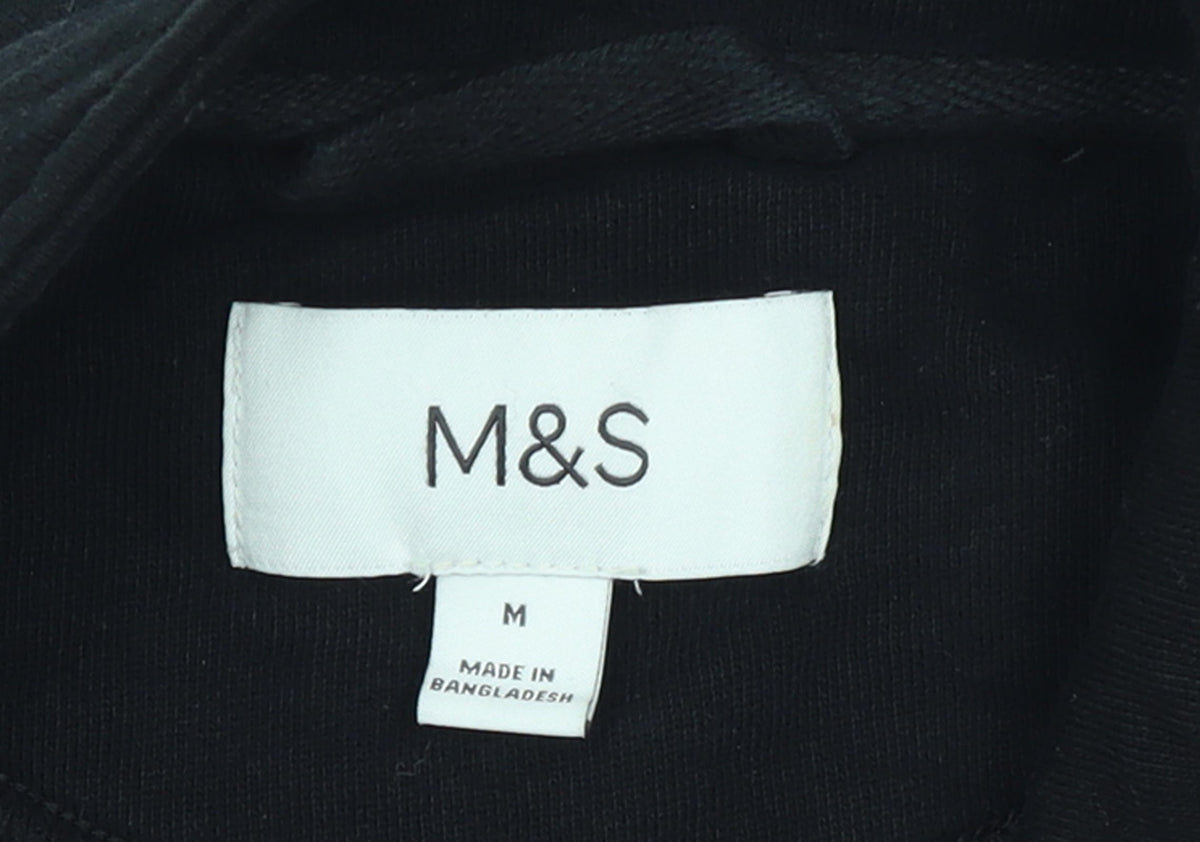 Marks & Spencer Men's Black M Basic Full Zip Fleece Jacket
