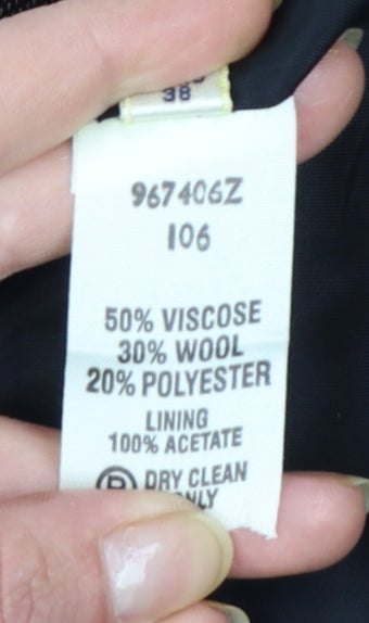 Additional view of Viyella Petite Brown Wool Blend Mid-Length Lined Blazer UK 12
