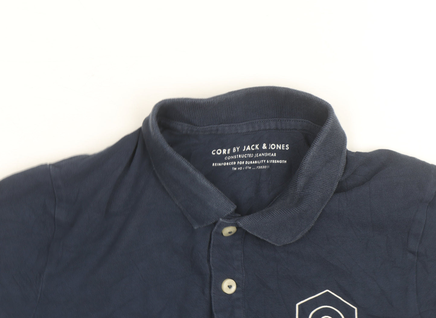 Jack & Jones Men's Blue Polo Shirt Size M Casual Classic Fit
