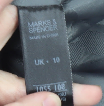 Marks & Spencer Women's Black Tailored Blazer UK 10